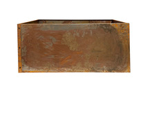 Plantekasse i råjern 80 x 40 x 40 cm